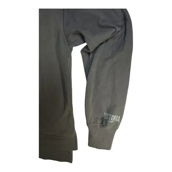 Victoria's Secret Victoria Sport Green Sweatshirt Open Back Sweatshirt M - Picture 5 of 7